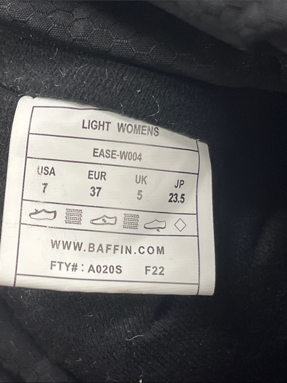 New Baffin Womens Light Snow Boots in Black Size 7 - Picture 5 of 6